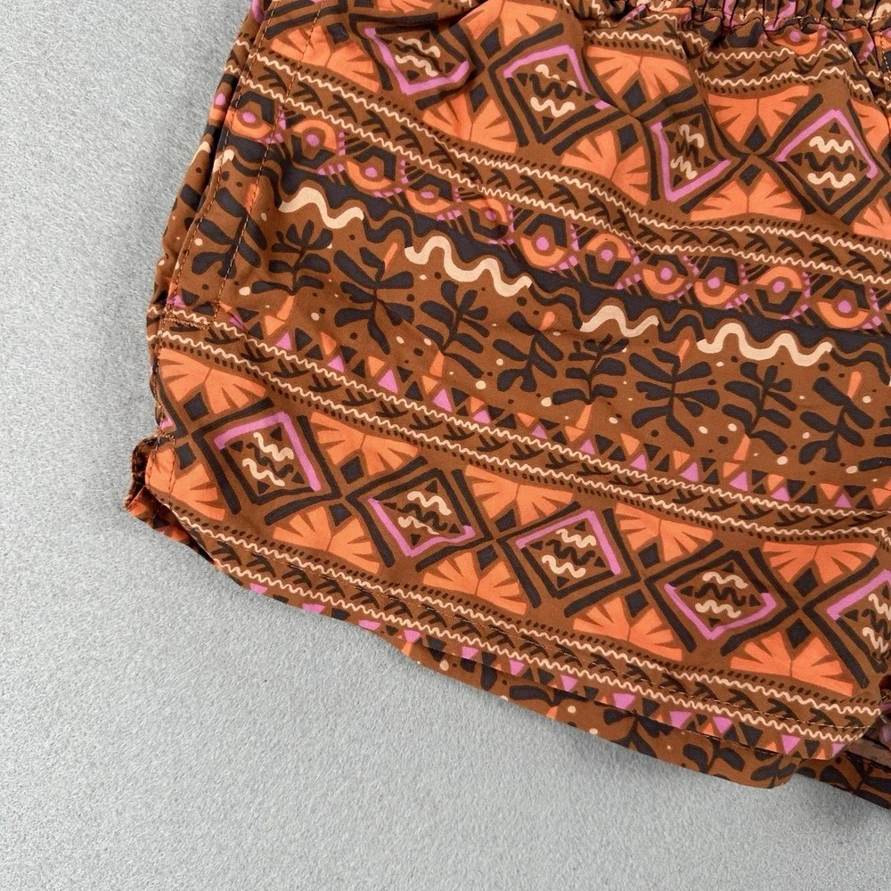 Patagonia Barely Baggies Shorts Womens Small Mangrove Tiki Henna Pattern